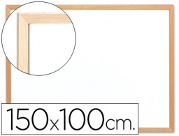 Pizarra blanca Q-Connect 150x100cm. laminada marco de madera